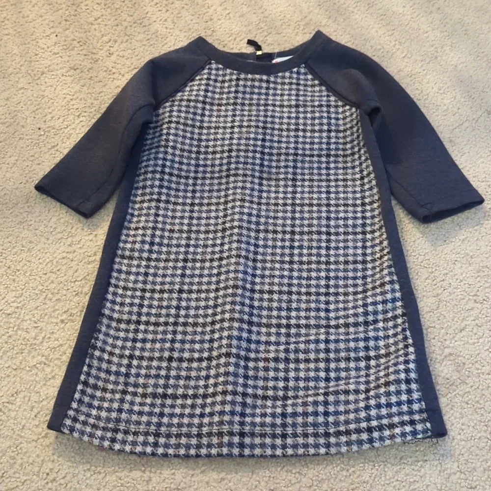 Crewcuts J.Crew Black, Brown, Gray & Cream Wool Dress Size 6